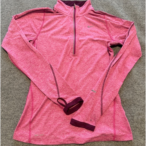 Nike Half Zip Pink - Picture 1 of 5